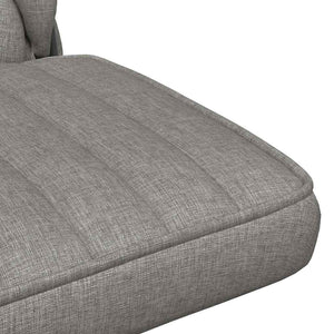 Sedia da Ufficio Girevole Grigio Chiaro in Tessuto 4105401