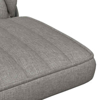 vidaXL Sedia da Ufficio Girevole Grigio Chiaro in Tessuto