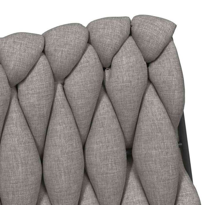 Sedia da Ufficio Girevole Grigio Chiaro in Tessuto 4105401