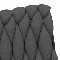 vidaXL Sedia da Ufficio Girevole Grigio Scuro in Tessuto