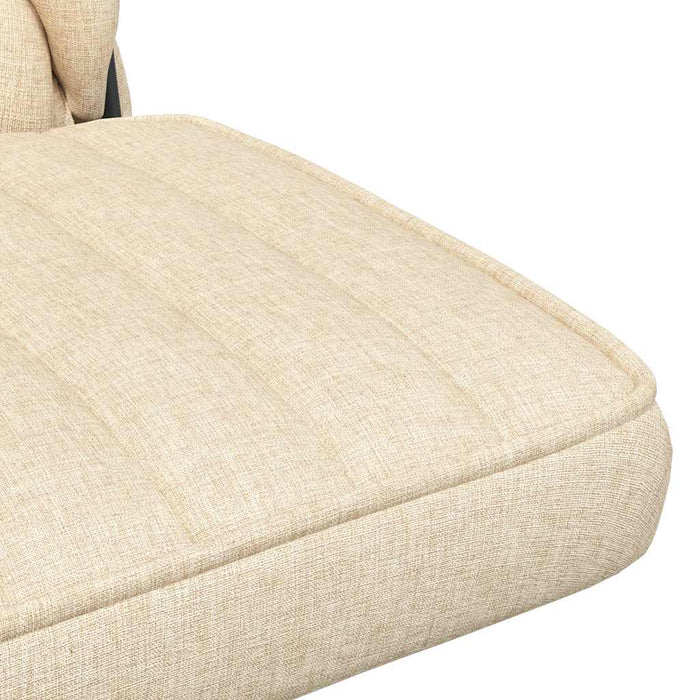 Sedia da Ufficio Girevole Crema in Tessuto 4105403