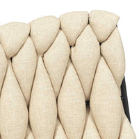 Sedia da Ufficio Girevole Crema in Tessuto 4105403