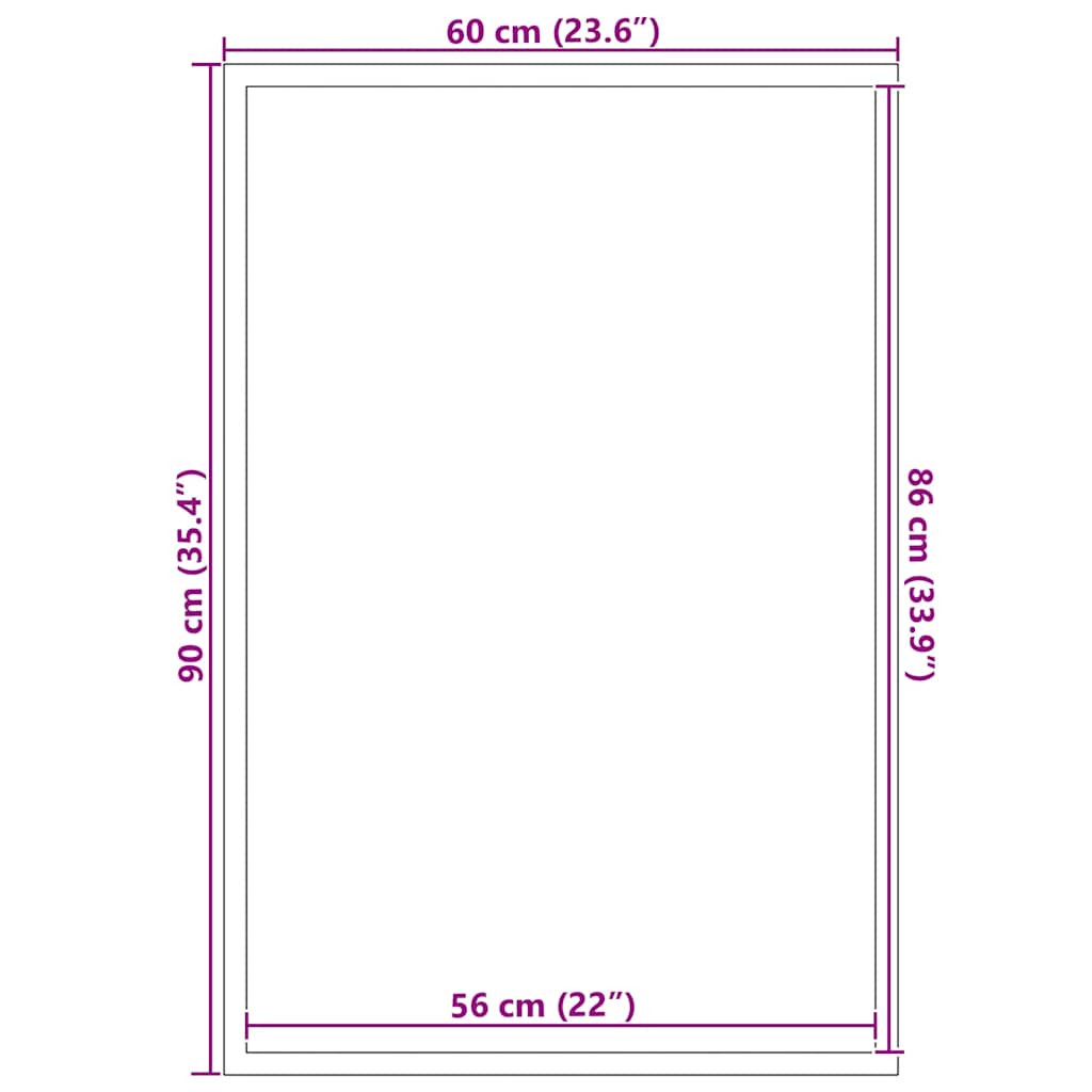 Zerbino antiscivolo di design per interni ed esterni 60 x 90 cm PP nero 02_0058105