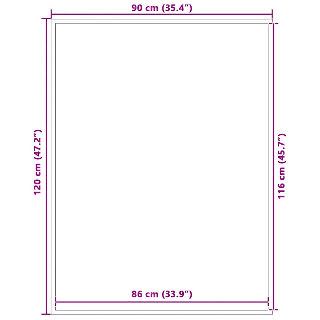 Zerbino Nero 90x120 cm 4105562