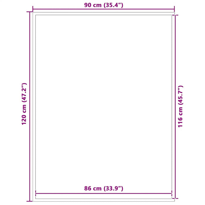Zerbino Nero 90x120 cm 4105562