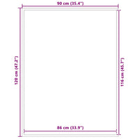 Zerbino Nero 90x120 cm