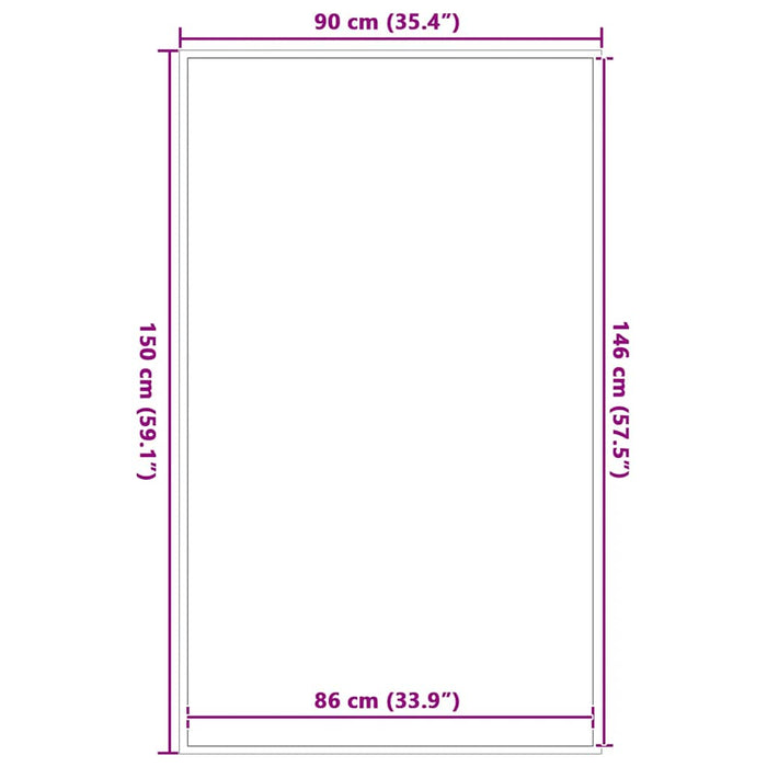 Zerbino Blu 90x150 cm