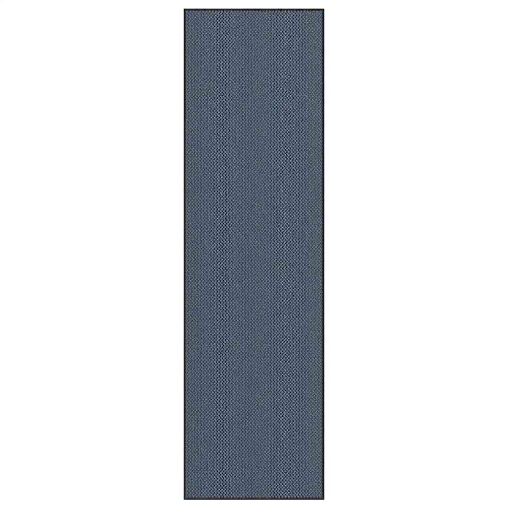 Zerbino antiscivolo rettangolare resistente blu per ingressi 115 x 400 cm in PP blu 02_0058124