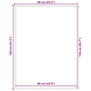 vidaXL Zerbino Marrone 90x120 cm
