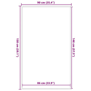 Zerbino Marrone 90x150 cm 4105585