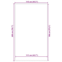 Zerbino Marrone 115x200 cm 4105586