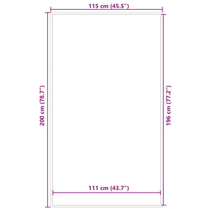 vidaXL Zerbino Marrone 115x200 cm