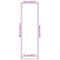 Zerbino Marrone 115x400 cm