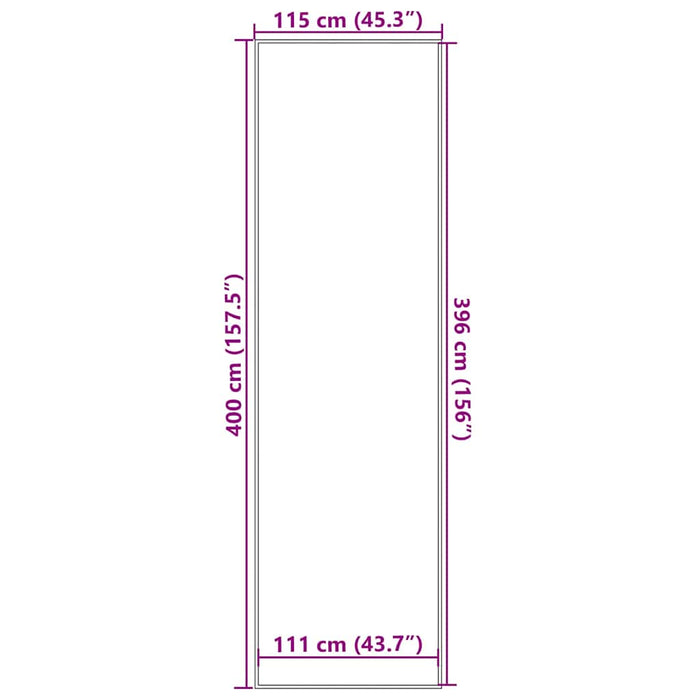 Zerbino Marrone 115x400 cm 4105588