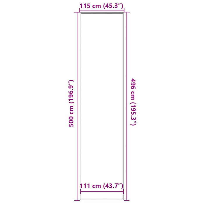 Zerbino Marrone 115x500 cm 4105589