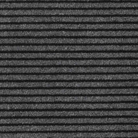 Tappetino Rigato Nero e Grigio 40 x 60 cm Polipropilene e PVC 4105590