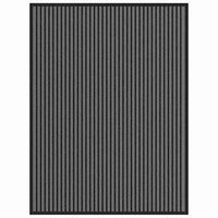 Tappetino Striped Nero e Grigio 80 x 120 cm Polipropilene, PVC 4105594