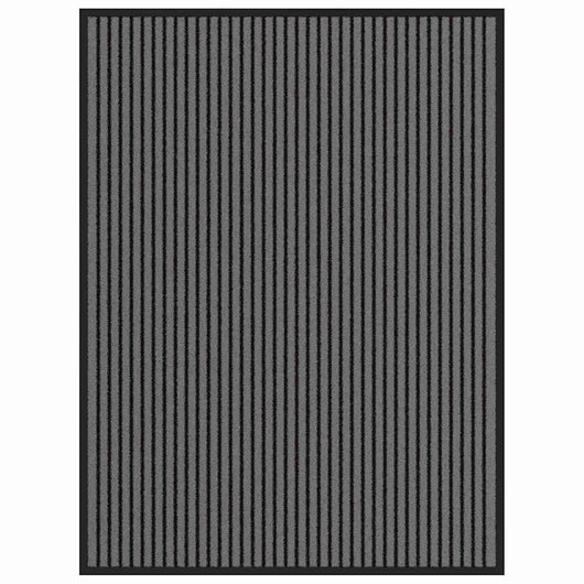 Tappetino Striped Nero e Grigio 80 x 120 cm Polipropilene, PVC 4105594