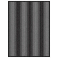 Zerbino a Strisce Nere e Grigie 90x120 cm