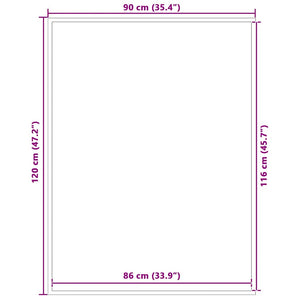 Zerbino a Strisce Nere e Grigie 90x120 cm 4105595