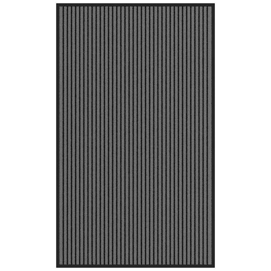 Zerbino a Strisce Nere e Grigie 90x150 cm