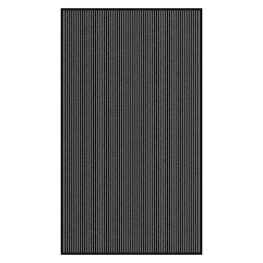 Zerbino a Strisce Nere e Grigie 115x200 cm