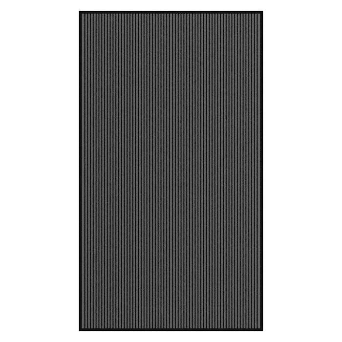 Zerbino a Strisce Nere e Grigie 115x200 cm