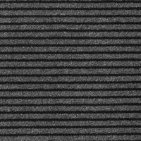 vidaXL Zerbino a Strisce Nere e Grigie 115x300 cm