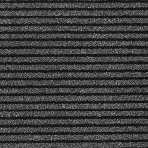 Zerbino a Strisce Nere e Grigie 115x500 cm 4105600