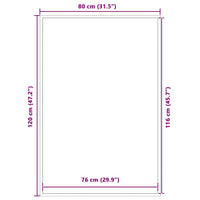 Zerbino Nero 80x120 cm 4105605