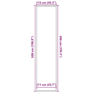 Zerbino Nero 115x500 cm 4105611