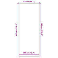 vidaXL Zerbino Antracite 115x300 cm
