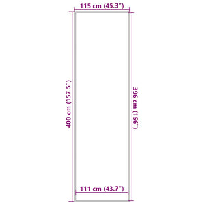 Zerbino Antracite 115x400 cm 4105621