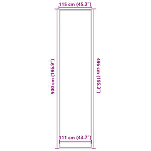 Zerbino Antracite 115x500 cm 4105622