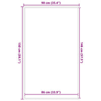 vidaXL Zerbino Marrone 90x150 cm