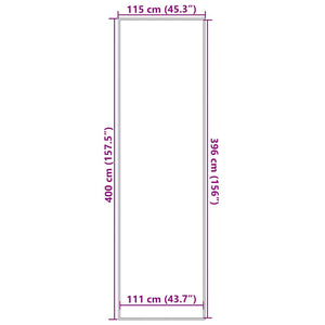 Zerbino Marrone 115x400 cm