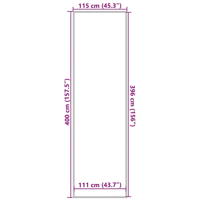 Zerbino Marrone 115x400 cm