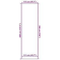 Zerbino Marrone 115x400 cm 4105632