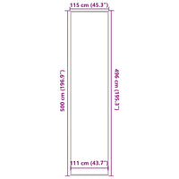 Zerbino Marrone 115x500 cm 4105633