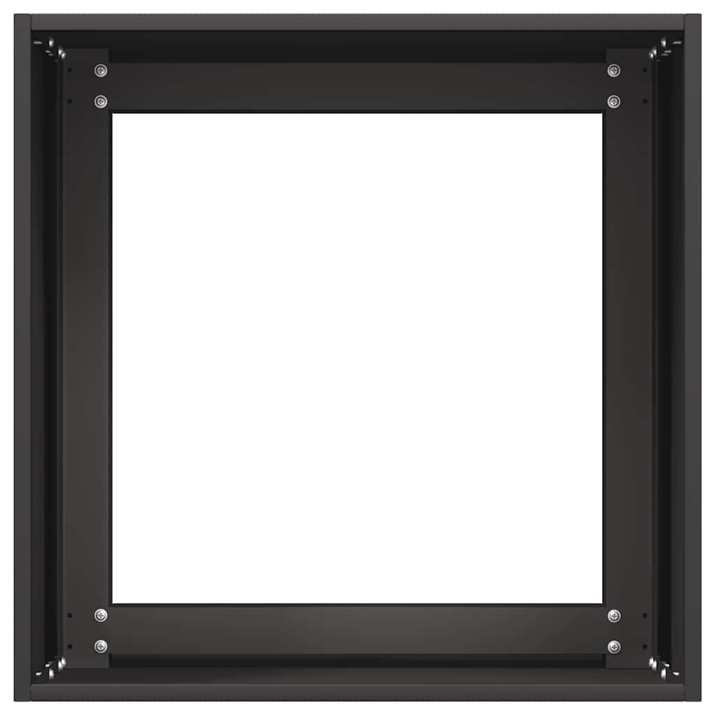 vidaXL Fioriera Nera 40x40x40 cm in Acciaio Laminato a Freddo