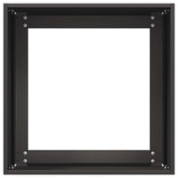 vidaXL Fioriera Nera 40x40x40 cm in Acciaio Laminato a Freddo
