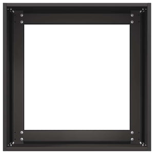 vidaXL Fioriera Nera 40x40x40 cm in Acciaio Laminato a Freddo