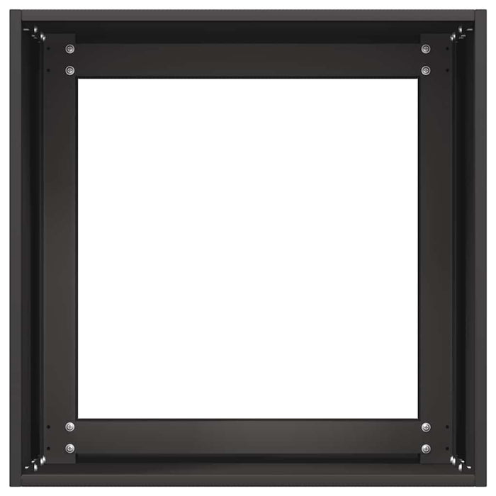 vidaXL Fioriera Nera 40x40x40 cm in Acciaio Laminato a Freddo