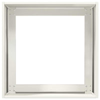 Fioriera-Vaso-Contenitore per Piante Bianca 40x40x40 cm in Acciaio Laminato a Freddo