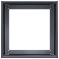 Fioriera-Vaso-Contenitore per Piante Antracite 40x40x40 cm in Acciaio Laminato a Freddo