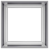 Fioriera-Vaso-Contenitore per Piante 40x40x40 cm in Acciaio Zincato