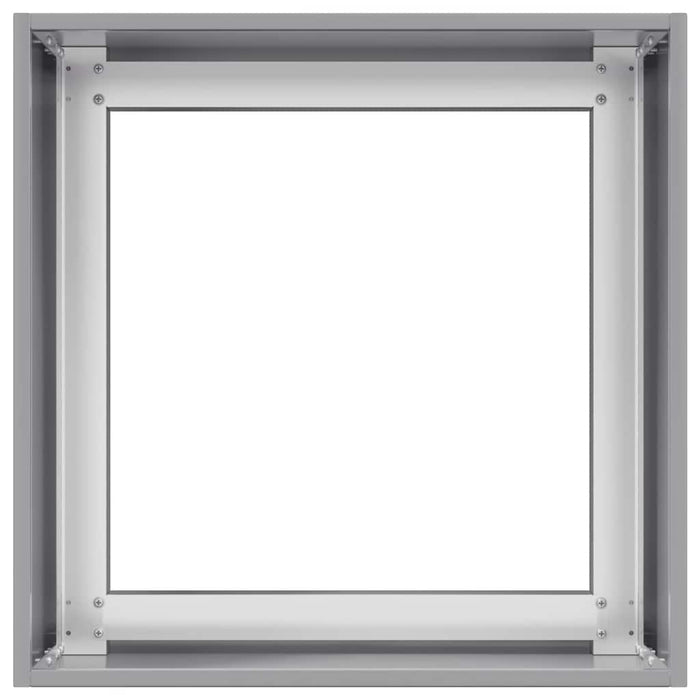 Fioriera-Vaso-Contenitore per Piante 40x40x40 cm in Acciaio Zincato