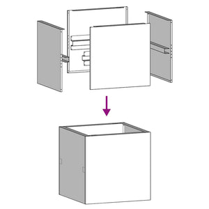 Fioriera-Vaso-Contenitore per Piante Arrugginita 40x40x40 cm in Acciaio Corten