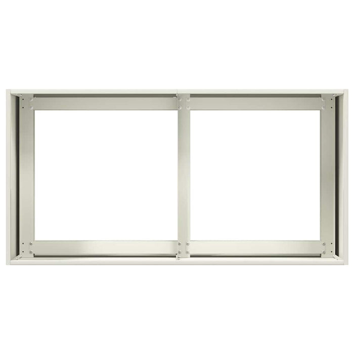 vidaXL Fioriera Bianca 80x40x40 cm in Acciaio Laminato a Freddo