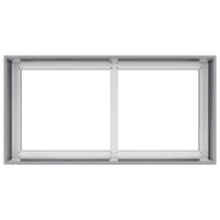 Fioriera-Vaso-Contenitore per Piante 80x40x40 cm in Acciaio Zincato